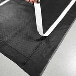 Dominex Jett Black Underpads combine large sizing, adhesive strips, and sleek black design to deliver reliable, stylish protection for professional use.